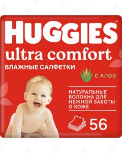 Huggies Խոնավ անձեռոցիկ Ultra Comfort Aloe N56