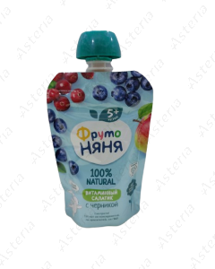 Fruto nyanya puree pouch fruit salad with pineapple 90g