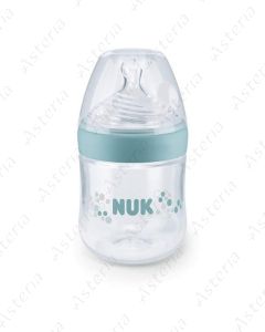 Nuk feeding bottle glass with silicone nipple pink S 0-6M+ 120ml