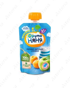 Fruto nyanya puree pouch apple apricot cream 90g