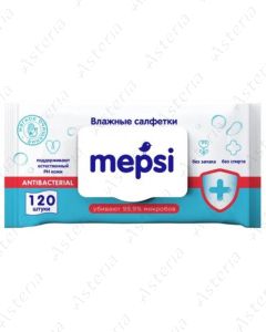 Mepsi antibacterial wet wipe with valve N120