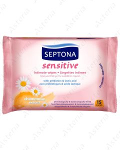 Septona sensitive intimate wet wipes N15