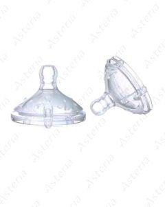 Nuby nipple feeding bottle silicone 3M+ N2