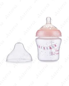 Nuby feeding bottle with a wide throat moments memories 180ml