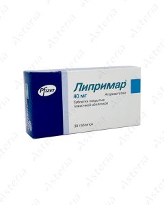 Liprimar coated tablets 40mg N30