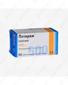 Letiram tablets 500mg N60