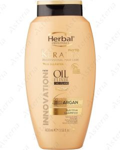 HERBAL ORIGINALS phyto keratin shampoo – oil elixir argan 400ml 70501