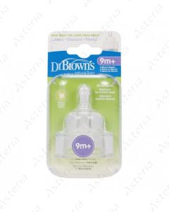 Dr. Brown nipple silicone wide 4 Levels 9M+ 367 N2
