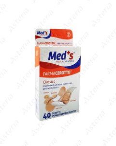 Meds plaster N40 25 x 72mm 19x72mm 10x37mm o25mm polyurethane, with non-stick pad, waterproof, breathable 3812