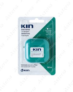 KIN dental floss with menthol and fluoride 50m 5368