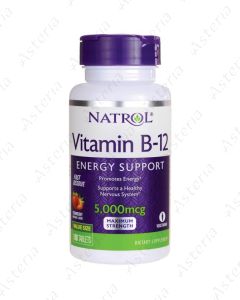 Natrol Vitamin B12 tablet soluble 5000mg N100