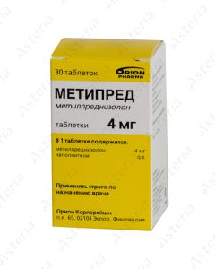 Metypred tablets 4mg N30