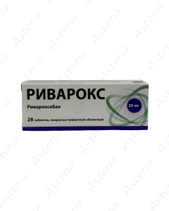 Rivarox tab 20mg N28