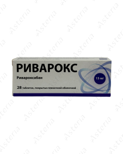 Rivarox tab 15mg N28