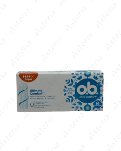 O.B Hygienic Tampon ExtraProtect Super+comfort N16