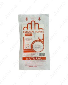 Sterile surgical glove latex with talcum Orange N7
