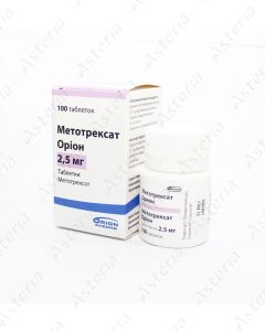 Метотрексат таб 2,5 мг N100
