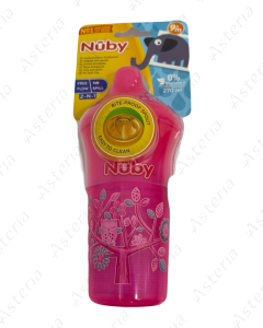 Чашка Nuby 9м+ розовая 270мл